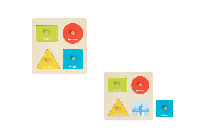 Дървен пъзел „Сезони“
